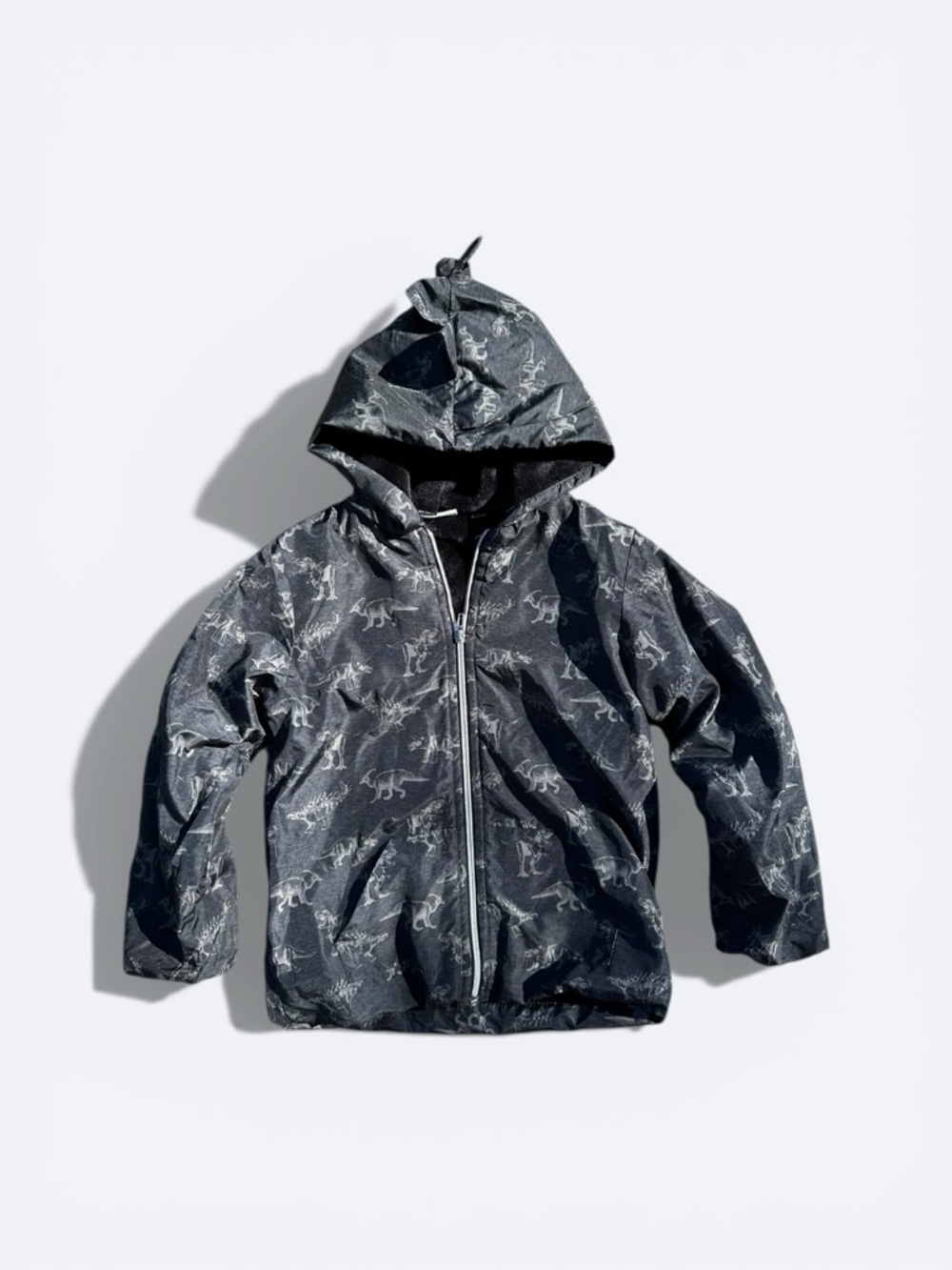 Mick Mack Boys Dinosaur Print Hooded Jacket Size 7